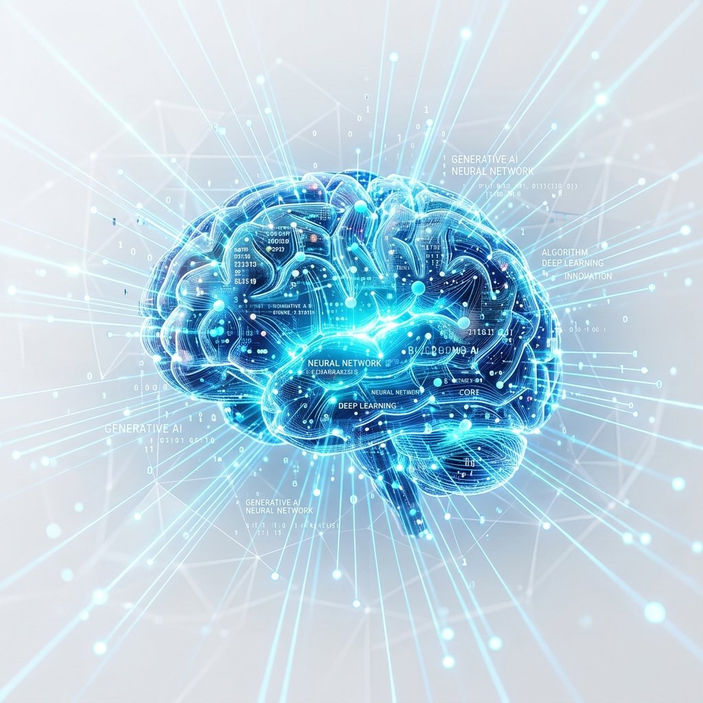 Generative AI Neural Network Illustration