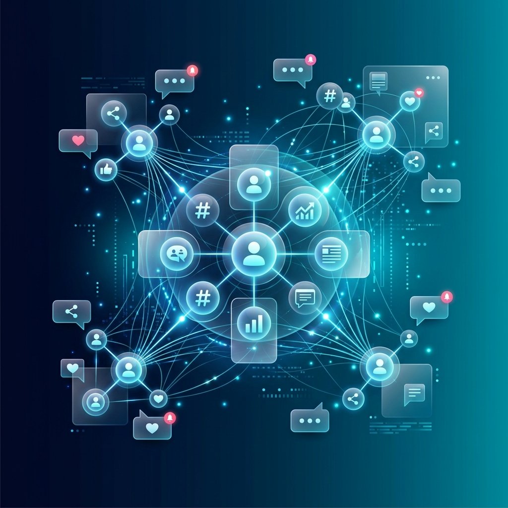 Social Media Marketing Strategy Illustration
